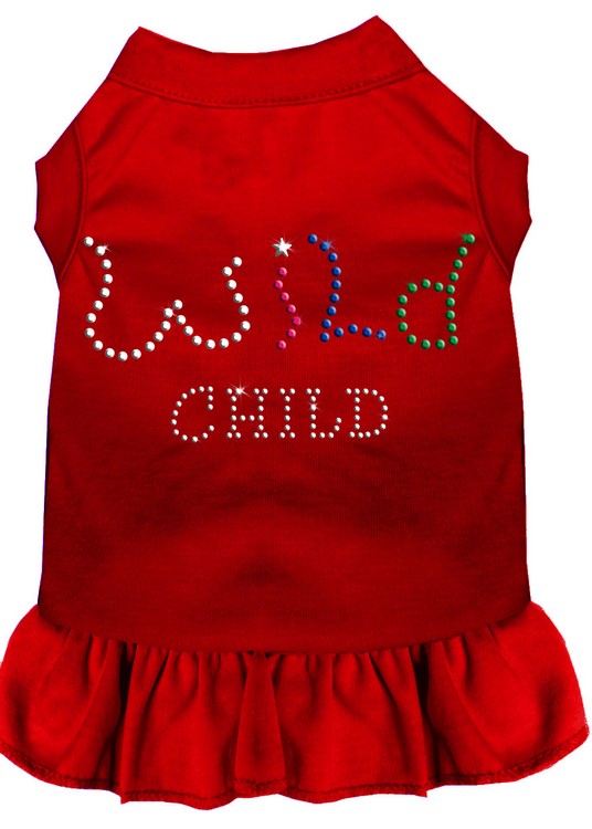 Rhinestone Wild Child Dress Red Med